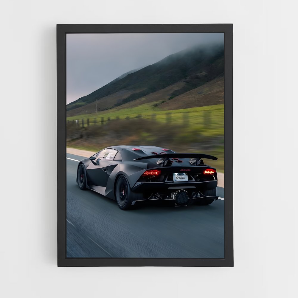Poster Les Agneaux Enchantés – affiche Lamborghini (vue 2)